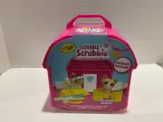 NEW Crayola Scribble Scrubbie Color & Clean Pets Backyard Bungalow Playset 10-pc