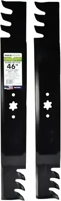 USA-Made 46” Mulching Blades: Enhanced Performance for MTD, Cub Cadet, Troy-Bilt