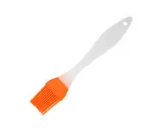 Oil Brush Easy to Dip Non-fluffy Spread Evenly Household Barbecue Grill Brush for Kitchen-Orange