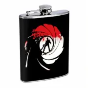 Zombie D8 8oz Stainless Steel Hip Flask
