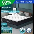 ALFORDSON Mattress King Bed Euro Top Spring Foam Bedding 23CM Medium Firm
