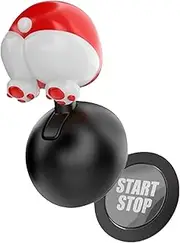 Car Push Start Button Cover | Dog Butt -Shaped Car Engine Start Stop Button - Automotive 1-Touch Start Button Starter Cover, Easy Installation