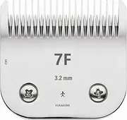 YUKAIONE Detachable Pet Dog Grooming Clipper Blades,Compatible with Andis Size-7FC Cut Length 1/8"(3.2mm),Compatible with Oster A5,Wahl KM Series Clippers