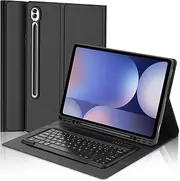 Keyboard Case for Samsung Galaxy Tab S10 Ultra / S9 Ultra 14.6 Inch, Keyboard Cover with Magnetic Removable German Bluetooth Keyboard for Galaxy Tab S10Ultra/S9 Ultra 14.6 Inches, Black
