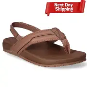 Wonder Nation Brown Toddler Boys Casual Foam Comfort Flip Flop Multiple Sizes
