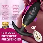 10 Modes Vibrating Prostate Massager Anal Butt Plug G Spot Vibrator Vibe Sex Toy