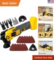 Powerful 6-Speed Oscillating Tool with Anti-Vibration and Multi-Function Blades
