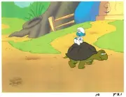 Smurfs -Original Production Cel with Hanna-Barbera Seal-21