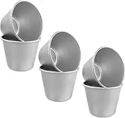 KAIAIWLUO Pudding Moulds,6 PCS Egg Tart Mold Nonstick Panna Cotta Mould Aluminum Baking Cups Mini Cupcake Mould Muffin Tin Dariole Moulds for Making Sweet and Savoury Treats