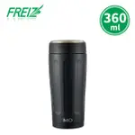 【FREIZ】日本品牌不鏽鋼真空保溫杯保冷水瓶360ML(黑色)