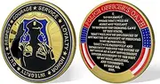 Police Officer's Oath Challenge Coin Law Enforcement Prayer Coin