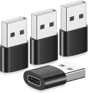 Adapters, Usb C Female To Usb Male Adapter (4 Pack), Usb-C To Usb Adapter,Type C To A Power Charger Cable Connector