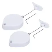 Retractable Remote Control Arc Terminal Lock,for TV,Cable Lock 2Set White 59.06"