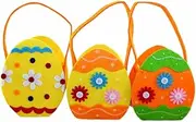 COOLHIYA candy bags Bags egg bags Easter Bags Easter favor Bags easter treat bags Easter Bunny Basket Easter Goodie Bags Easter Egg Bags portable tote bag child