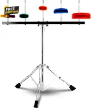 Jam Block Set Jam Block Percussion Stand Triangular Double Brace Design Plastic