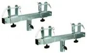 2 XP Audio Chrome Triangle/Square T-Adapter Truss Bracket Tripod Light Stand Bar
