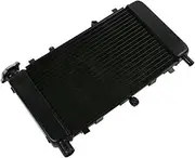 For FZ600 FZ6 FZ6N FZ6S 2004-2006 2005 Black Motorcycle Aluminum Radiator Cooler Cooling