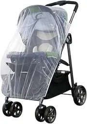 Abaodam Baby Stroller Mosquito Net Encryption Breathable Easy to Fold Travel Friendly