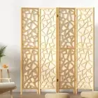 Portable Wooden Room Divider Lightweight Screen Privacy Stand Foldable Partition