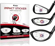 IJEKER Golf Impact Tape - High-Resolution Strike Stickers for Iron, Wood & Fairway Clubs, Non-Residue, Swing Training Aid Impact Labels