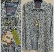 Robert Graham Mens LS Button Up Shirt-Size 2XL-Classic Fit-NWT Blue Floral