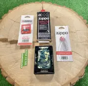 New Zippo Lighter Asian Bird Design Japan China Bird+zippo Fuel+Flints+Wick