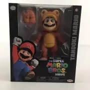 Nintendo The Super Mario Bros Movie Deluxe Action Figure Tanooki Mario Toy New
