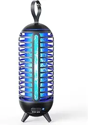 Rechargeable Bug Zapper for Indoor and Outdoor Use, Wireless Electric Mosquito Zapper, Waterproof Insect Trap for Patio, Home, Backyard