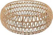 HOLIDYOYO Rattan Ceiling Light Shade Vintage Rope Lampshade Large Woven Lampshade Light Shades Ceiling Wicker for Home Decor