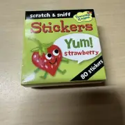 Peaceable Kingdom scratch & sniff stickers - 80 sticker roll - strawberry