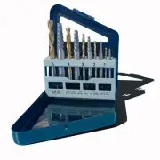 High Speed Steel Screw Extractor & Left Hand Drill Bit Set of 10, Easy Out...