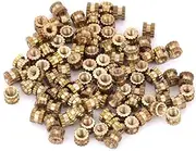 Cylinder Knurled Threaded, 100Pcs Lightweight Insert Embedment Nut, Heat-Resistant M2 for(M2*4 * 3.5 (100pcs))
