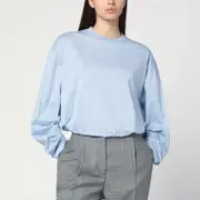 [Prada] Light blue sweater with elastic hem L Light blue