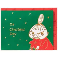 在飛比找蝦皮購物優惠-3D立體聖誕卡片聖誕快樂Moomin嚕嚕米小不點花圖日本代購
