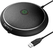 CMTECK Conference USB Microphone, Computer Desktop Mic with Mute Function, Omnidirectional Condenser PC Mic for Video,Streaming, Skype, Plug & Play Compatible with MacOS X Windows -Without Speaker