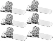 ULDIGI Clip Spring Loop Pen Holder for Notebook 6pcs Metal Pen Organizer Office Accessory