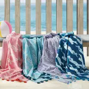 Matouk Schumacher Leaping Leopard Beach Towel