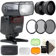 Nikon SB-700 AF Speedlight Flash for D3100 D3200 Cameras + 52mm Accessory Bundle
