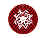 35Inch Christmas Tree Skirt, Soft Christmas Tree Mat for Xmas Party Decoration Christmas Tree Base Cover Christmas Tree Decoration A10