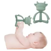 Baby teether - 100% Silicone Wow Cow Teether for teething baby newborn