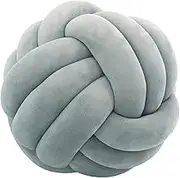 Knot Throw Cushion - Creative Ball Knot Soft Velvet Throw Pillow | 20x20cm Knot Ball Pillow Soft Decorative Cushion for Bedroom Sofa, Hand-Woven Three- Knot Throw Pillow, House Decorations