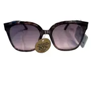 Ophelia Roe Sunglasses 2370 PNK Browns Gray Frame 100% UVB/UVA