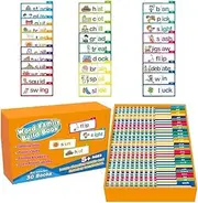 30 Read and Rhyme Flip Books, Word Families Flash Cards, ABC Vocabulary Flash Cards, Educational Reading Games