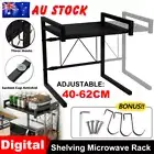 Microwave Shelf Kitchen Organiser Storage Rack Stand Holder Cabinet Adjustable