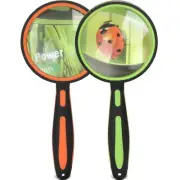 2 Pack Magnifying Glass, Kids Magnifying Glass,75mm 10X Reading Magnifier wit...