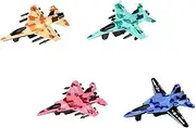 HONMEET Mini Pull Back Fighter Airplane Lightweight Small Size Promote Eye-Hand Coordination Great for Boys and Girls