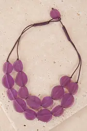 Wabi Double Necklace--POLK-RN0556