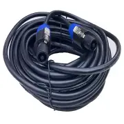 50ft Speakon to Speakon Cable 12 Gauge AWG Wire Audio PA Speaker AMP DJs Cable