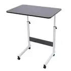 (31.5x15.7in Black)Sofa Bed Side Table Mobile Laptop Computer Desk Cart Over US