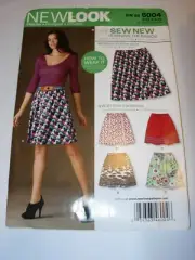 WOMENS UNCUT NEW LOOK 6004 Sewing Pattern FAST EASY SKIRT CASUAL SIZE 4-16